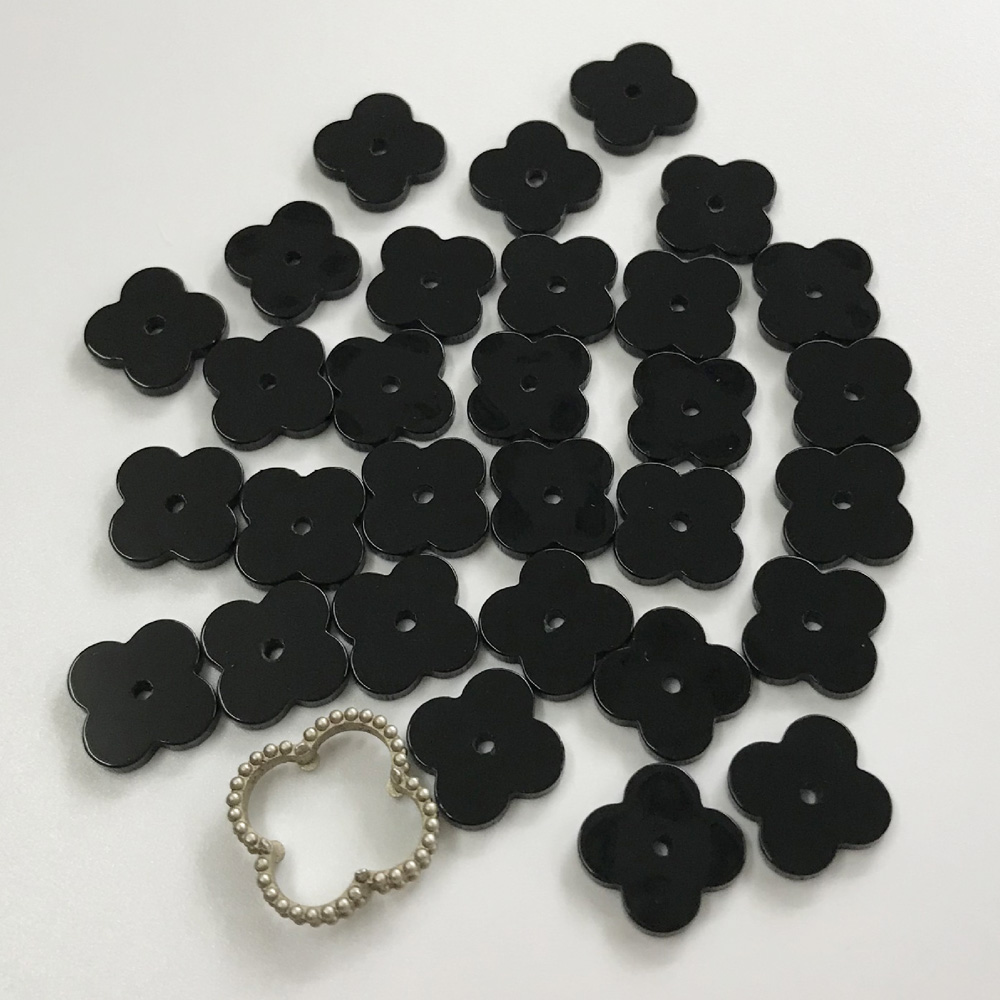 DIY accessories for semi-finished jewelry with holes 13MM agate pendant inlay