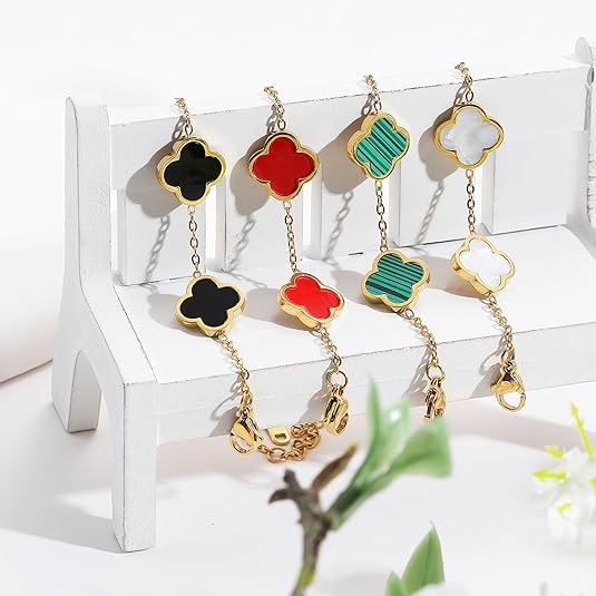 Blue patterned bracelet