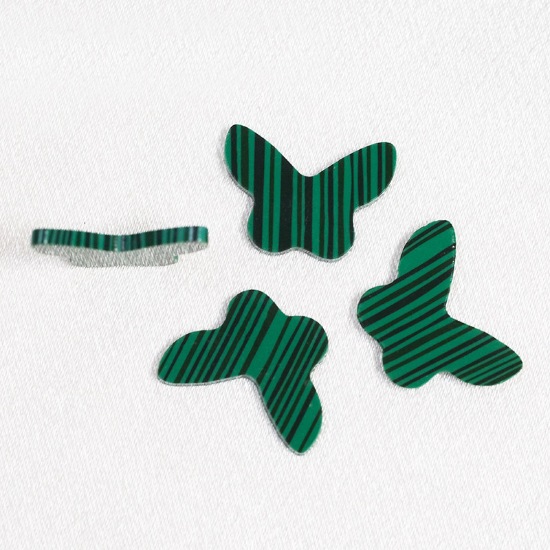 Double plane butterfly synthetic turquoise synthetic turquoise pendant accessories DIY manufacturer