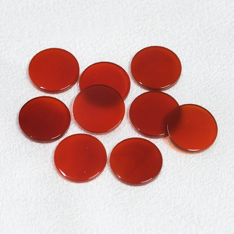 Wholesale of semi-finished products of natural red agate, red jadeite, round pieces, bare stones, necklaces, bracelets, accessories
