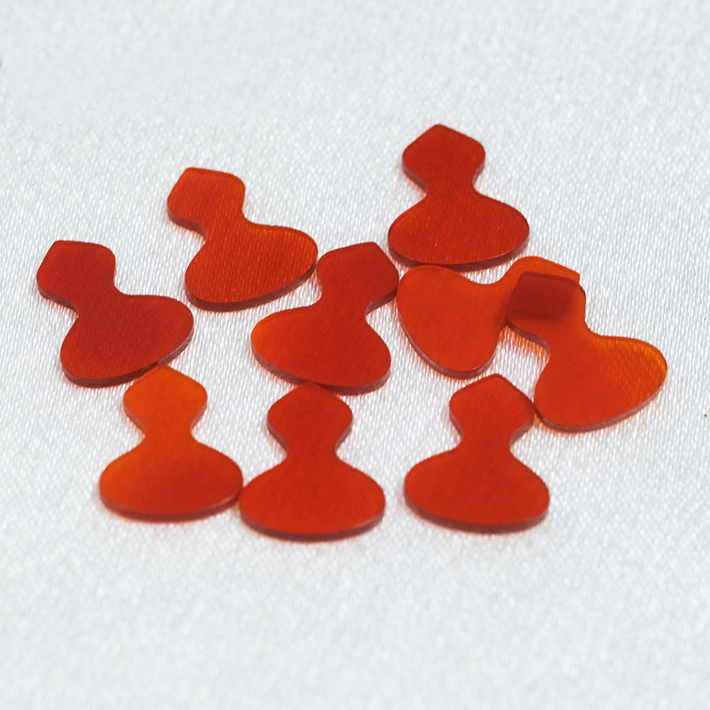 Small gourd natural red agate and red chalcedony double flat gourd necklace bracelet DIY jewelry accessories