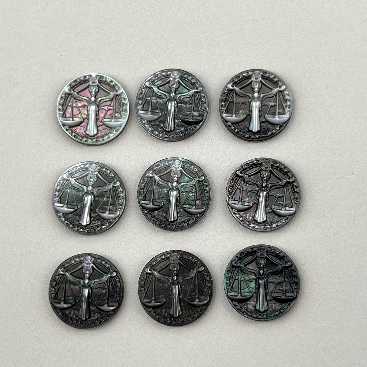 Black Shell Carving the Horizontal Constellation of the Twelve Constellations