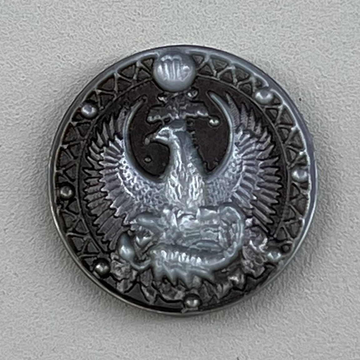 Black Shell Carving of the Twelve Constellations Scorpio