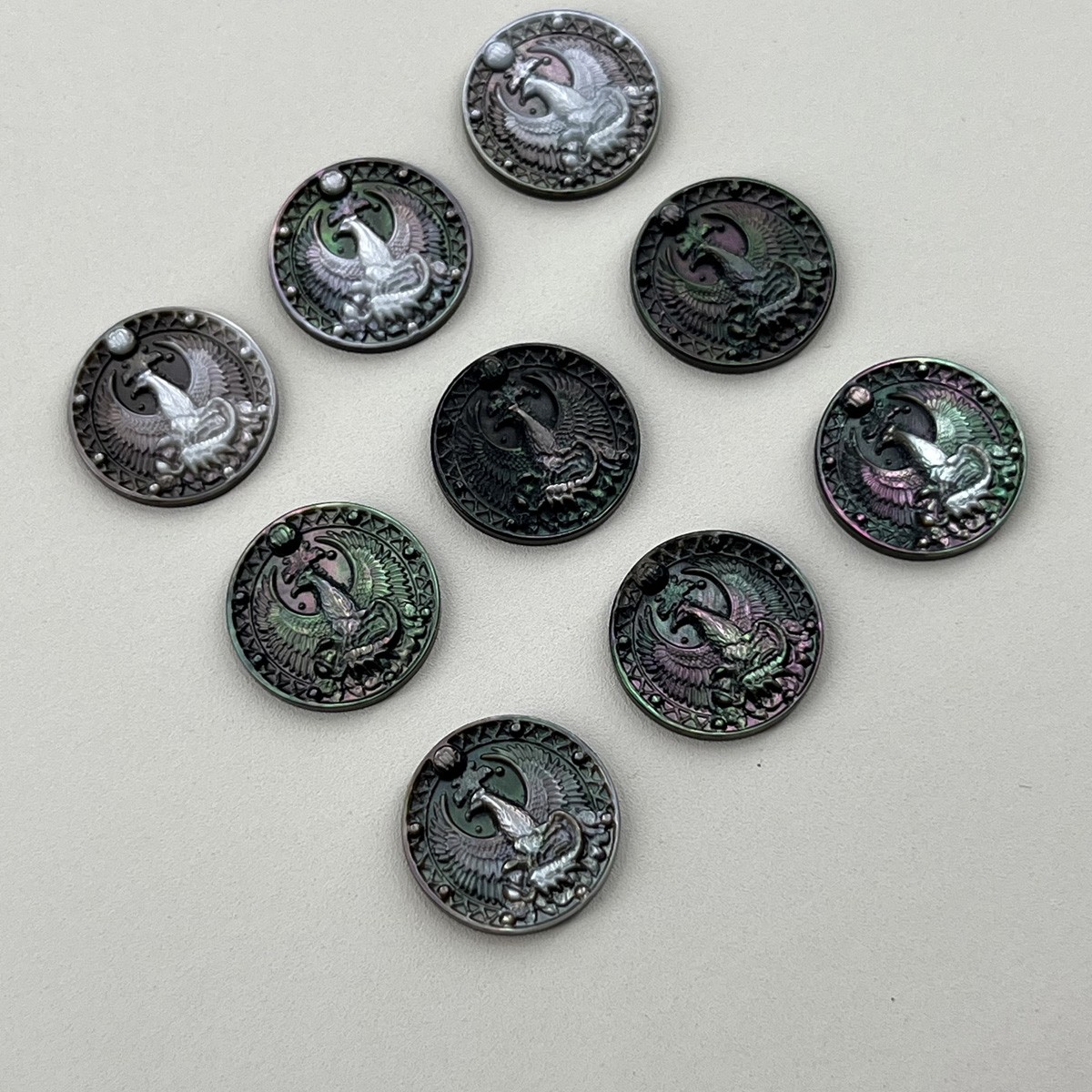 Black Shell Carving of the Twelve Constellations Scorpio