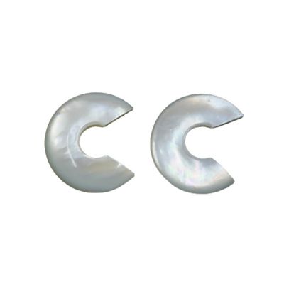 White Shell Mother Accessories Talisman Bare Stone Semi finished Natural Disc Shell Pendant DIY Niche Simple Jewelry Accessories